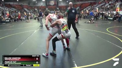 95 lbs Cons. Round 4 - Dillon VanDyke, West Michigan Pursuit vs Marcus Alt, West Michigan Defenders