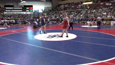 5A 175 lbs Quarterfinal - Wyatt Thornsberry, Greenwood vs Jeremiah Vardeman, Arkansas High School
