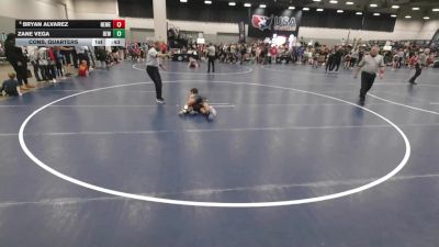 67 lbs Cons. Quarters - Bryan Alvarez, New Mexico vs Zane Vega, DC Elite Wrestling