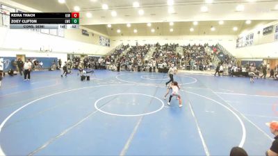 75 lbs Cons. Semi - Zoey Clifton, Legacy Wrestling Center vs Keira Thach, Eastvale Elite Wrestling