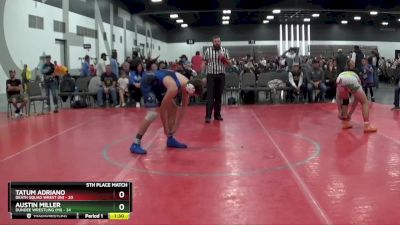 209 lbs Round 1 (8 Team) - Austin Miller, Dundee Wrestling (MI) vs Tatum Adriano, Death Squad Wrest (IN)