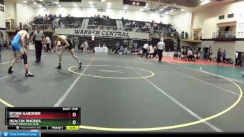 113 lbs Cons. Round 3 - Deacon Rhodes, Snider Wrestling Club vs Ryder Gardner, Indiana