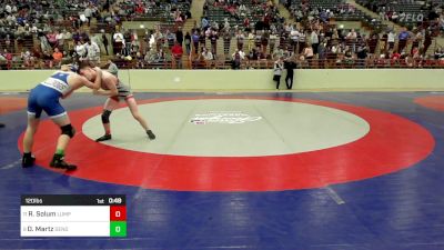 120 lbs Consi Of 4 - Reid Solum, Lumpkin County Wresting vs Owen Martz, Dendy Trained Wrestling