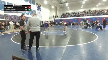 120 lbs Champ. Round 2 - Nash Larsen, Coeur D Alene vs Jacob Rade, Timberlake