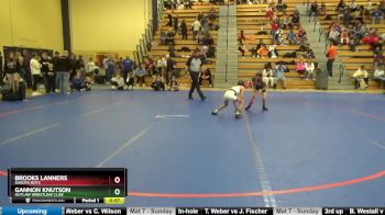 60 lbs Cons. Semi - Brooks Lanners, Dakota Boyz vs Gannon Knutson, Outlaw Wrestling Club