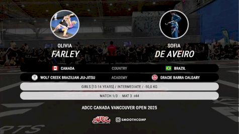 Olivia Farley vs Sofia De Aveiro 2025 ADCC Vancouver Open