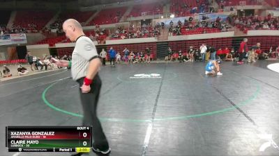 138 lbs Placement (4 Team) - Xazanya Gonzalez, Amarillo Palo Duro vs Claire Mayo, Lubbock