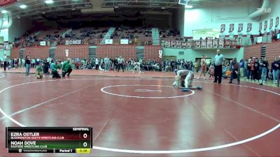 138 lbs Semifinal - Ezra Ostler, Bloomington South Wrestling Club vs Noah Dove, Eastside Wrestling Club