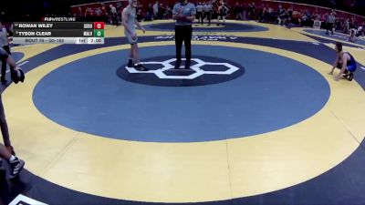 D3-165 lbs Champ. Round 1 - Tyson Clear, Malvern vs Rowan Wiley, Sal. Southern