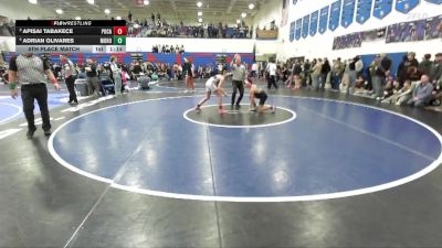 98 lbs 5th Place Match - Adrian Olivares, Mountain Home vs Apisai Tabakece, Pocatello