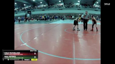 100 lbs 3rd Place Match - Max DeFries, Lathrop Youth Wrestling Club vs Cole McFarland, Odessa Youth Wrestling Club