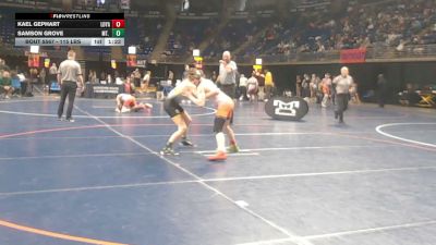 115 lbs Round Of 16 - Kael Gephart, Loyalsock vs Samson Grove, Mt. Lebanon