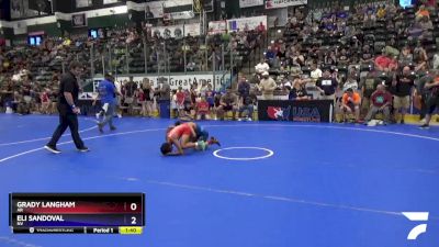 83 lbs Cons. Round 5 - Grady Langham, AR vs Eli Sandoval, NV