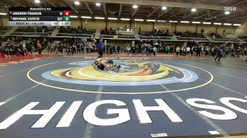 132 lbs Round Of 16 - Andrew Francis, Toll Gate vs Michael Cuoco, Scituate