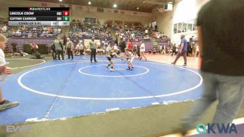 46 lbs Consi Of 8 #1 - Lincoln Crow, Berryhill Wrestling Club vs Cutter Carson, Salina Wrestling Club