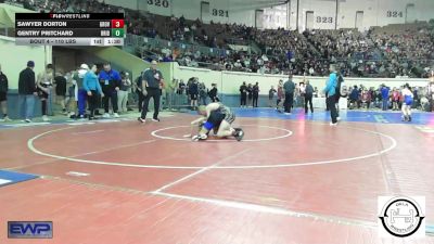 110 lbs Round Of 64 - Sawyer Dorton, Grove vs Gentry Pritchard, Bridge Creek Wrestling