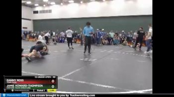 90 lbs Cons. Round 1 - Danny Ross, Team Tiger vs Jamie Howard-Thompson, Eastside Youth Wrestling