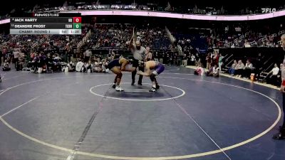 4A 190 lbs Champ. Round 1 - Jack Harty, Northern Guilford High School vs DeAndre Frost, T.C. Roberson High School