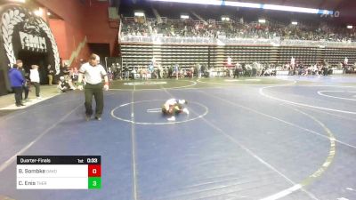 49 lbs Quarterfinal - Brooks Sombke, Dakota Boyz WC vs Carter Enis, Thermopolis WC