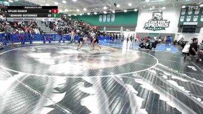 157 lbs Champ. Round 2 - Edward Gutierrez, Heritage vs Dylan Gojich, Paloma Valley