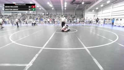 132 lbs Rr Rnd 2 - Devin Williams, NC Pride Wrestling Club vs Drayton DeKay, BC Predators