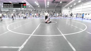 132 lbs Rr Rnd 2 - Devin Williams, NC Pride Wrestling Club vs Drayton DeKay, BC Predators