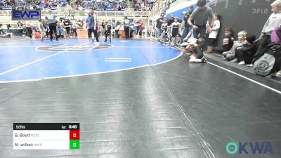 52 lbs Round Of 16 - Baker Boyd, Rough Riders vs Maverick Wilkey, Haysville Wrestling Club