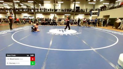 124 lbs Semifinal - Vincent Mastrianni, Colonie vs Evin Gursoy, Midwood