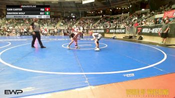 80 lbs Round Of 32 - Cain Carter, PINnacle vs Grayson Wolf, Wolfpak Wrestling