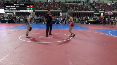 109 lbs Quarterfinal - Ella Brown, Minot Majettes vs Payten Van Pelt, Team Champs