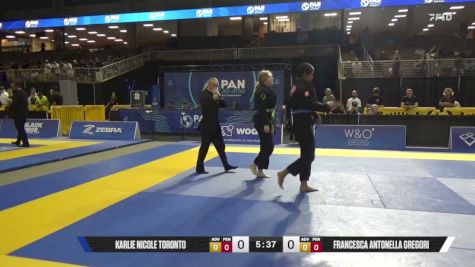 Francesca Antonella Gregori vs Karlie Nicole Toronto 2026 Pan Jiu Jitsu IBJJF Championship