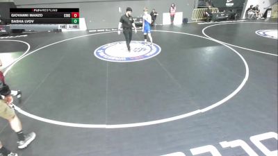 All Cadet Boys Freestyle Lower - 120 lbs Cons. Round 4 - Giovanni Manzo, Canyon Springs High School Wrestling vs Sasha Lvov