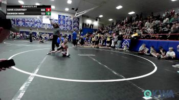 43 lbs Consolation - Cove Courtney, Husky Wrestling Club vs Dawson Wise, Tecumseh Youth Wrestling