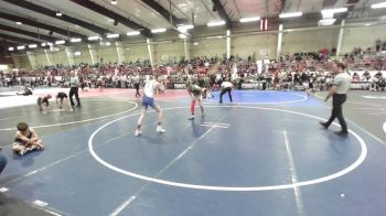 116 lbs Quarterfinal - Cash Rogers, Montezuma Cortez Wrestling Club vs Zackery Hainer, Valley Bad Boys