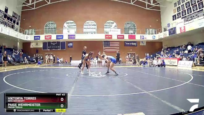 136 lbs Semifinal - Viktorya Torres, King University vs Paige Wehrmeister, Presbyterian