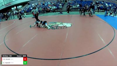 14U Boys - 100 lbs Cons. Round 3 - Bret Horak, Team Nazar Training Center vs Colton Hamill, X-Factor Elite Wrestling