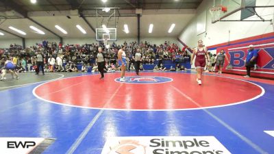 235 lbs Quarterfinal - Kayla Parnell, Jenks vs Malana Miller, Bixby Girls HS