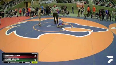 70 lbs Cons. Round 5 - Ledger Kemper, Hi Desert Mat Club vs Draxson Lathim, Hermiston Wrestling