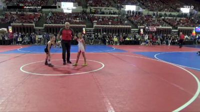 62 lbs Cons. Round 3 - Alondra Garcia Gutierrez, Moses Lake Wrestling Club vs Marley Eckhardt, Big Game Wrestling Club MT