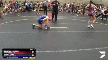 92 lbs Round 2 (4 Team) - Morgan Hyland, Untouchables vs Avery Oaks, Beast Mode WA Green