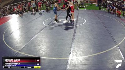 126 lbs Placement (16 Team) - Beckett Clear, Temecula Valley vs ROBBIE ORTEGA, Nevada SILVER