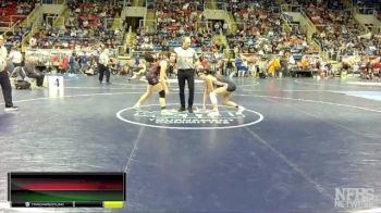 124 lbs Champ. Round 1 - Maggie Thiegles, Bismarck vs Kelsi Neuman, Carrington