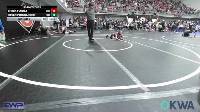 70 lbs Rr Rnd 2 - Breea Florez, Sperry Wrestling Club vs Haven Pohlsander, Warner Youth