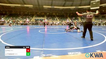 90 lbs Semifinal - Jaxon Fry, Checotah Matcats vs Jack Freeland, Norman North