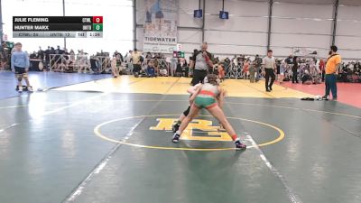 76 lbs Round 4 - 2:15pm Saturday - Julie Fleming, CTWHALE vs Hunter Marx, Untouchables