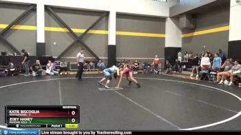100 lbs Semis (4 Team) - Katie Biscoglia, FEWTeamIowa vs Zoey Haney, Missouri Gold