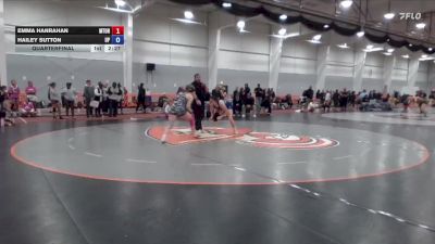 160 lbs Quarterfinal - Hailey Sutton, Providence vs Emma Hanrahan, Mount Union