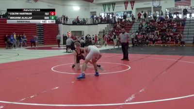 106 lbs Semifinal - Coltin Hartman, Fulton (H.S.) vs Ibrahim Alallaf, Davenport North