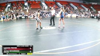 120 lbs Quarterfinal - Luciana Troyer, SWAT vs Rayna Richardson, Brighton