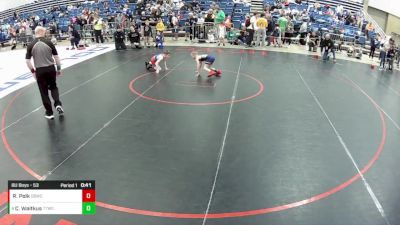 8U Boys - 53 lbs Quarters - Ryker Polk, Great Bridge Wrestling Club vs Christopher Waitkus, Team Tulsa Wrestling Club